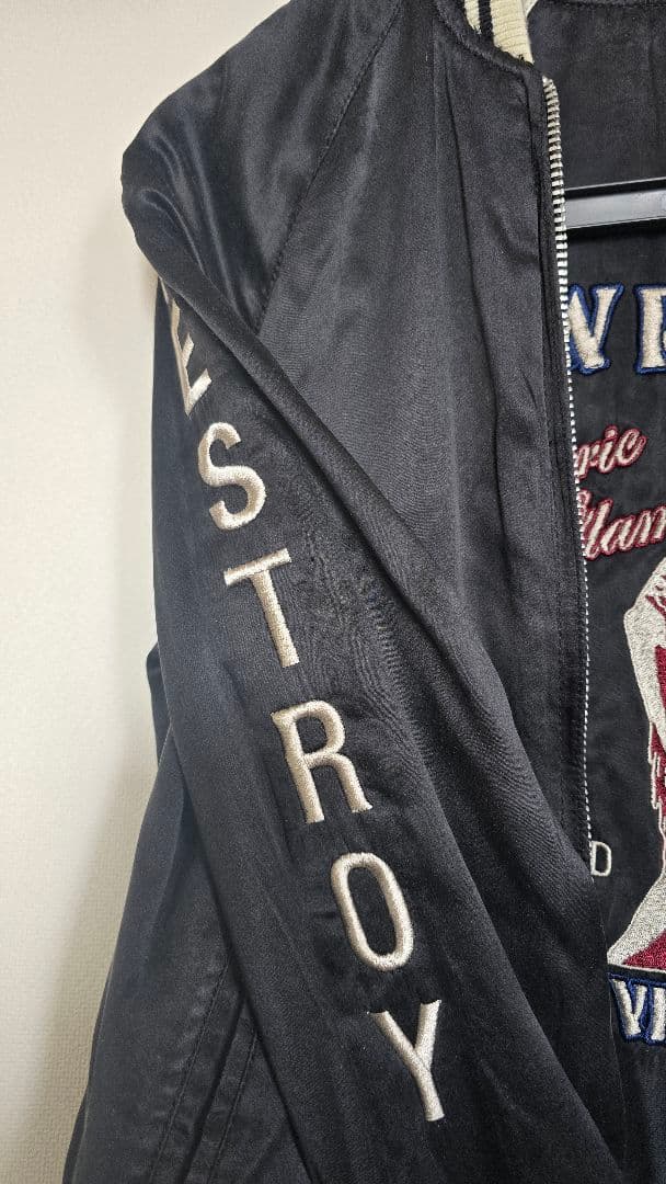 なないろのうみ様 ヒステリックグラマー リバーシブルスカジャン F 黒