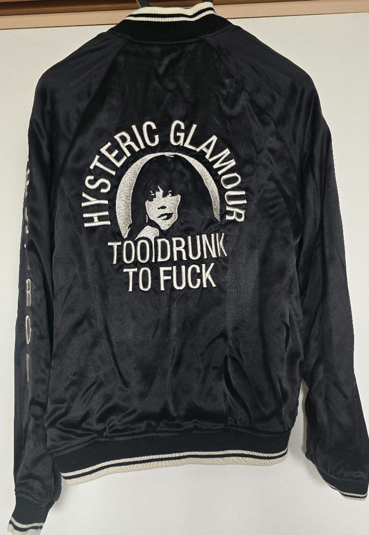 なないろのうみ様 ヒステリックグラマー リバーシブルスカジャン F 黒