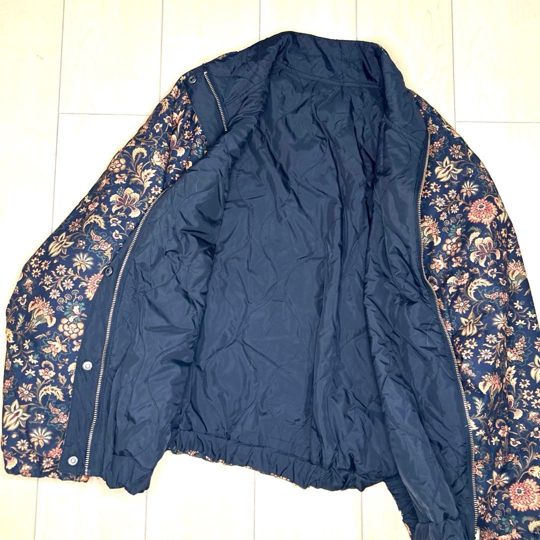 希少✨フェリシモ MEDE19F ミュルーズモダン リバーシブル 中わたブルゾン