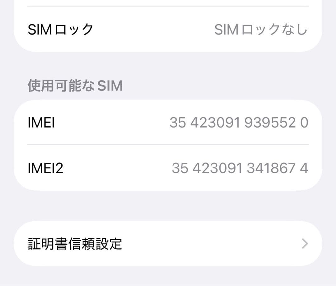 iPhone 15 Pro 256GB SIMフリー iOS26.1