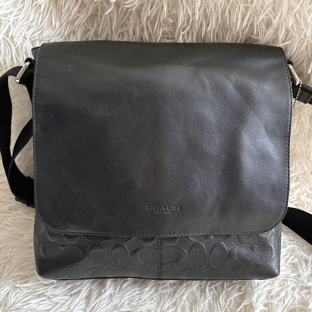 本日限定出品❗️COACH メッセンジャーバッグ シグネチャー レザー
