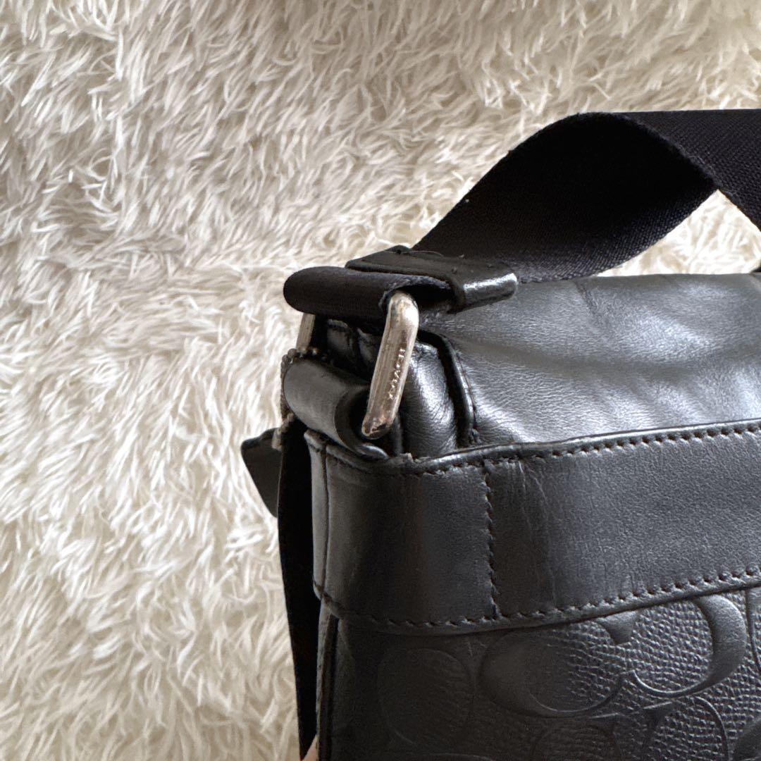 本日限定出品❗️COACH メッセンジャーバッグ シグネチャー レザー