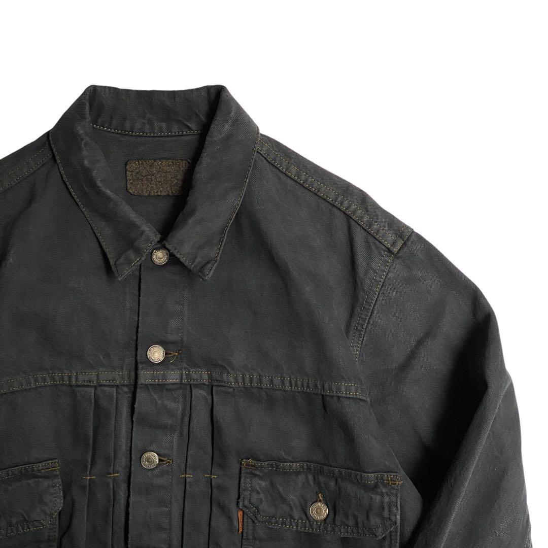 【LEVI'S】80sリーバイス 2nd オレンジタブ ブラックデニムジャケット