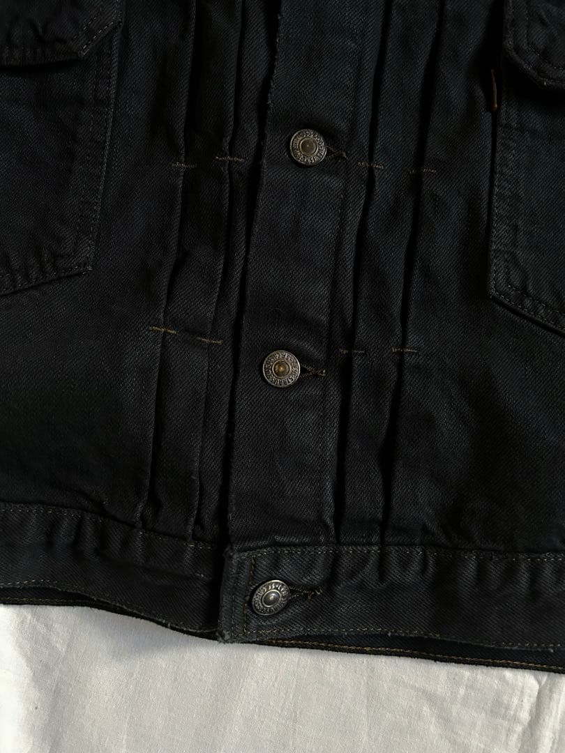 【LEVI'S】80sリーバイス 2nd オレンジタブ ブラックデニムジャケット