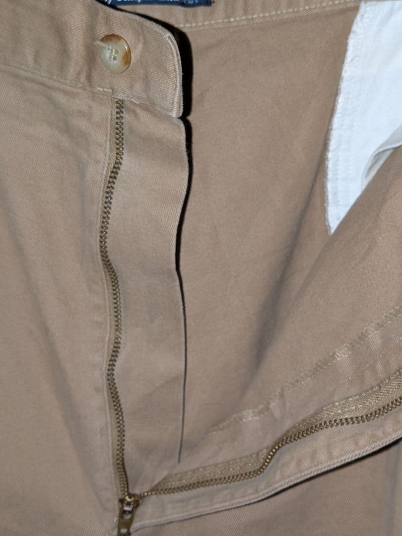 90's Polo Ralph Lauren　ツータック チノパン ベージュ
