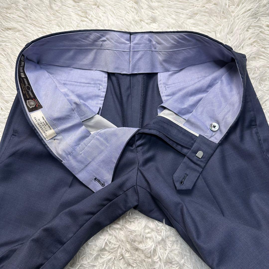 極美品 トゥモローランド ピルグリム 高級生地 セットアップ ネイビー 48