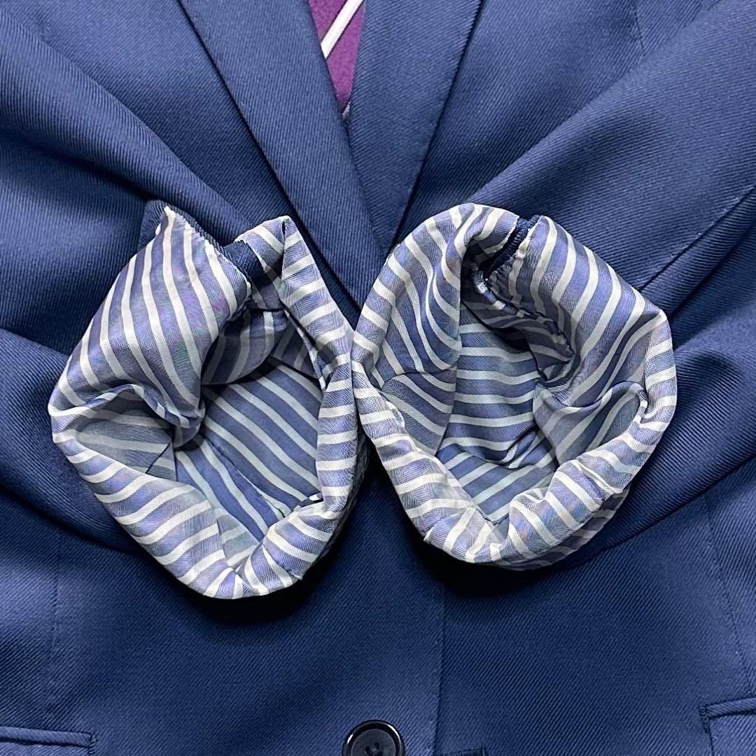 極美品 トゥモローランド ピルグリム 高級生地 セットアップ ネイビー 48