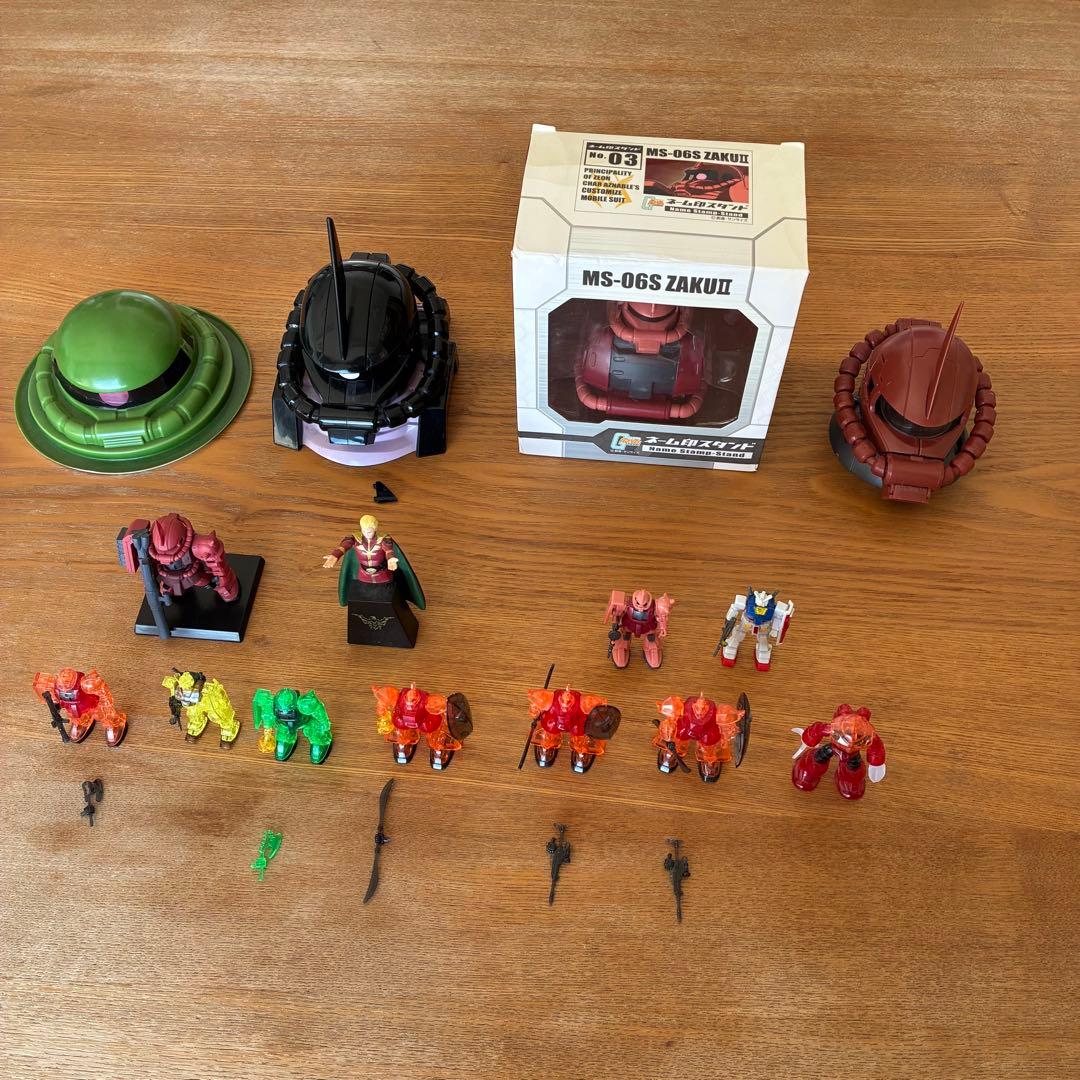 MS-06S Zaku ネーム印スタンド、ザク セロハンテープ【非売品】セット