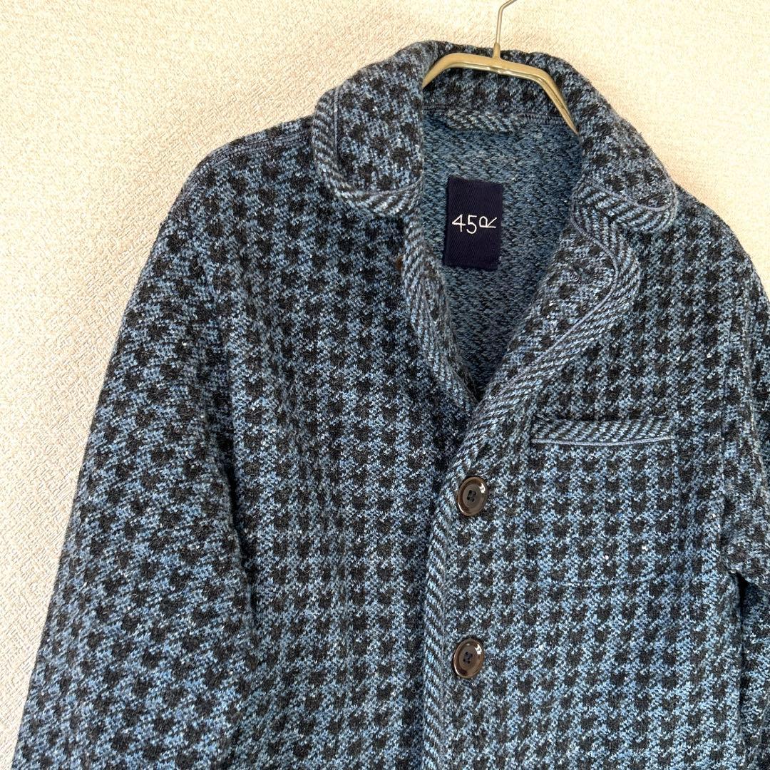 45R　シェットランドツイードニットジャケット