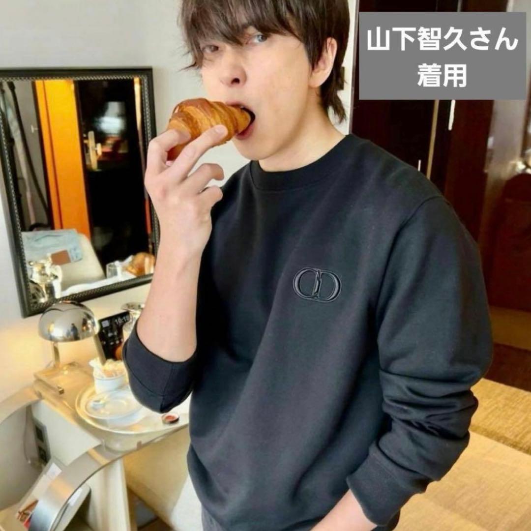 Dior トレーナー スウェット CDロゴ メンズ 完売　山下智久さん着用　黒