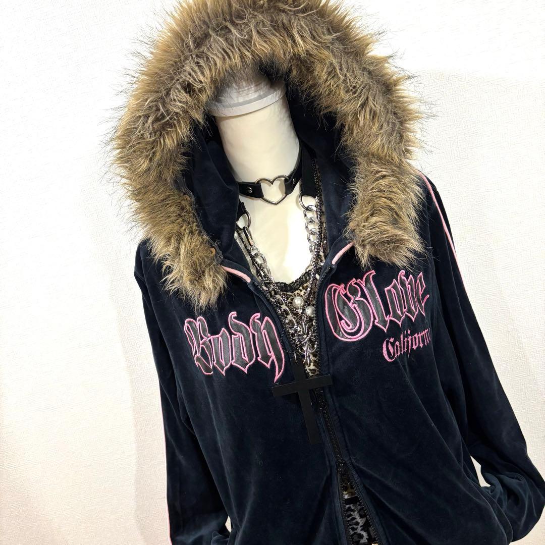 平成ギャル　ファーパーカー　y2k グランジ　姫ギャル　マクブリング　ベロア