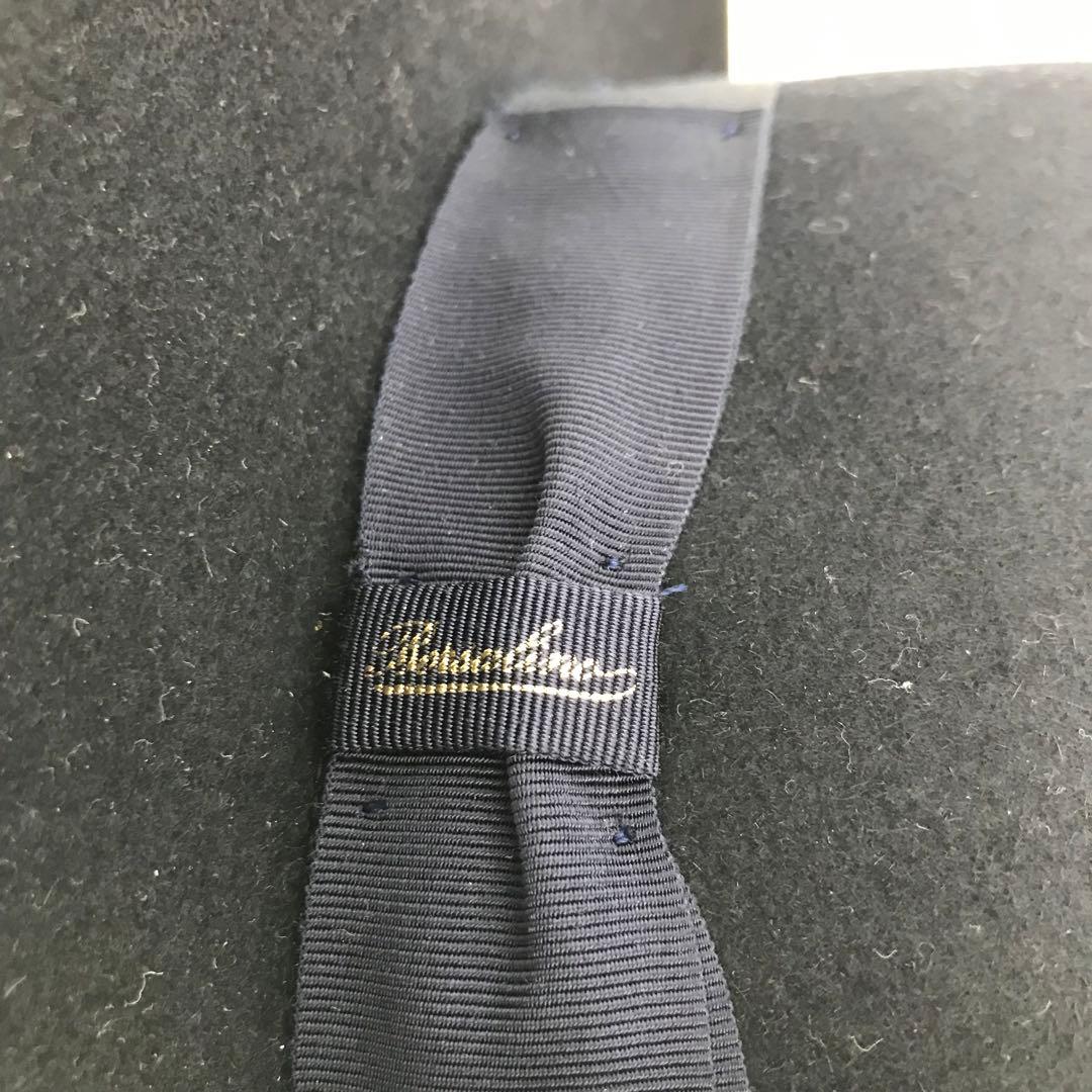 【未使用】ボルサリーノ　ハット　ネイビー　58