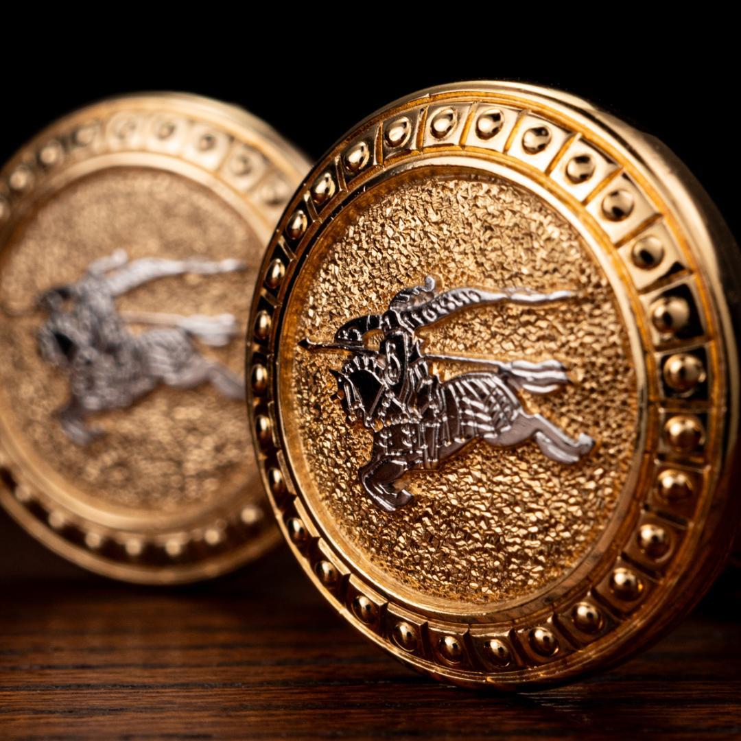 【英国王室御用達】 バーバリー ナイト カフリンクス Burberry