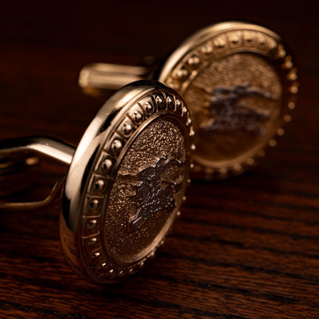 【英国王室御用達】 バーバリー ナイト カフリンクス Burberry