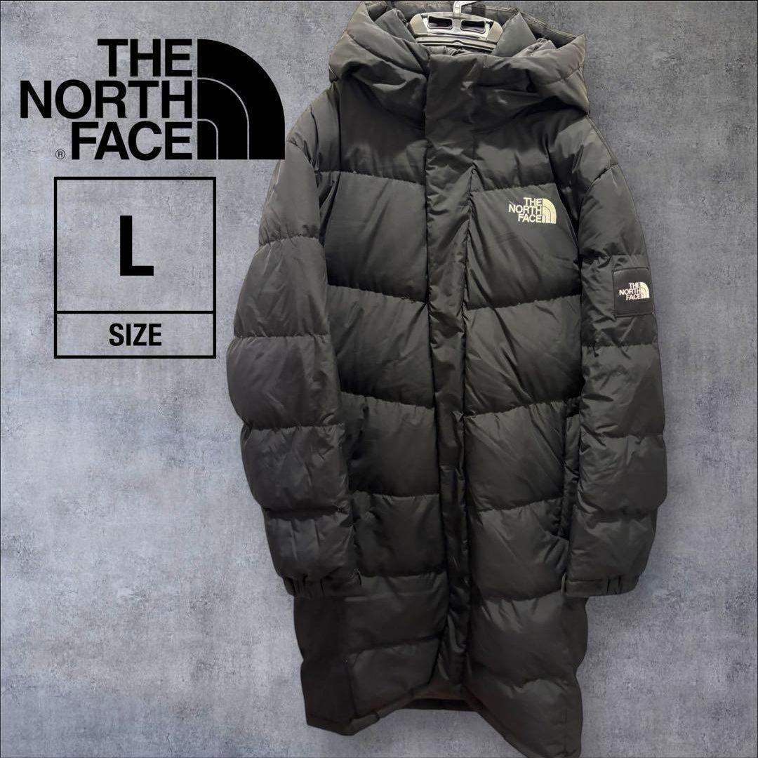 ノースフェイス　ロングダウン　メンズ　L ダウン　ブラック　限定　韓国限定