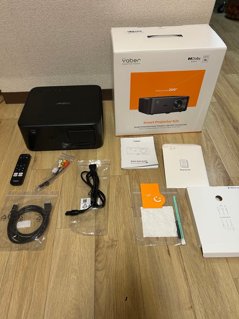 【JBLスピーカー＆Google TV搭載】Yaber K2s プロジェクター