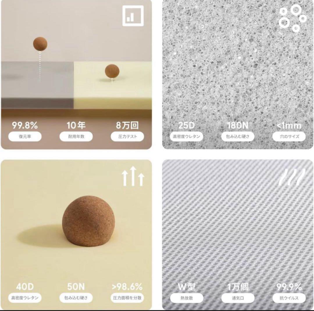 ✨新品✨ マットレス 敷布団 厚さ6cm 三つ折り 2層タイプ 低反発 シングル