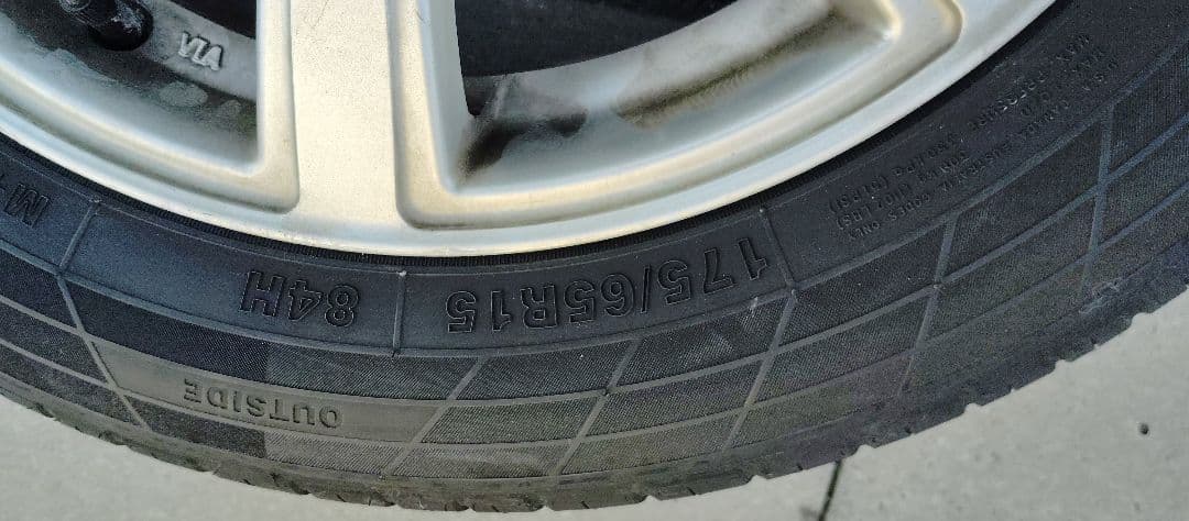 ジャンク 15インチ 夏タイヤ・ホイールセット