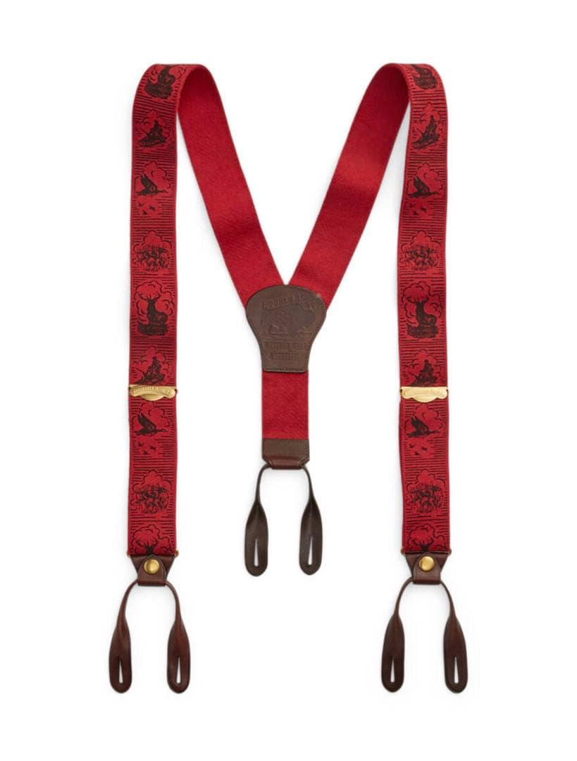 新品*RRL*リミテッドエディション　プリントストレッチブレーシズ　サスペンダー