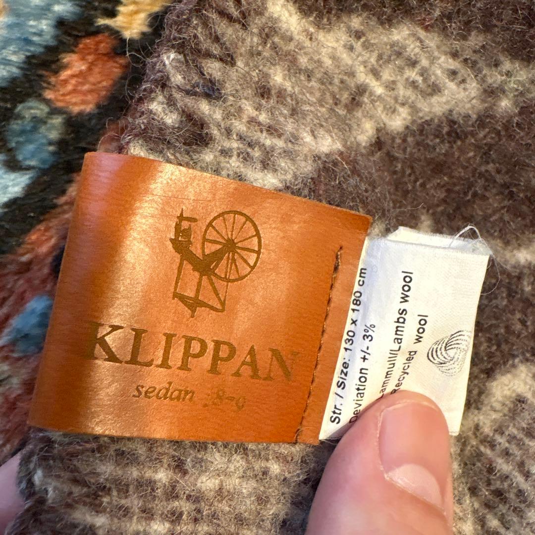 美品　クリッパン　ミナペルホネン　ブランケット　ブラウン