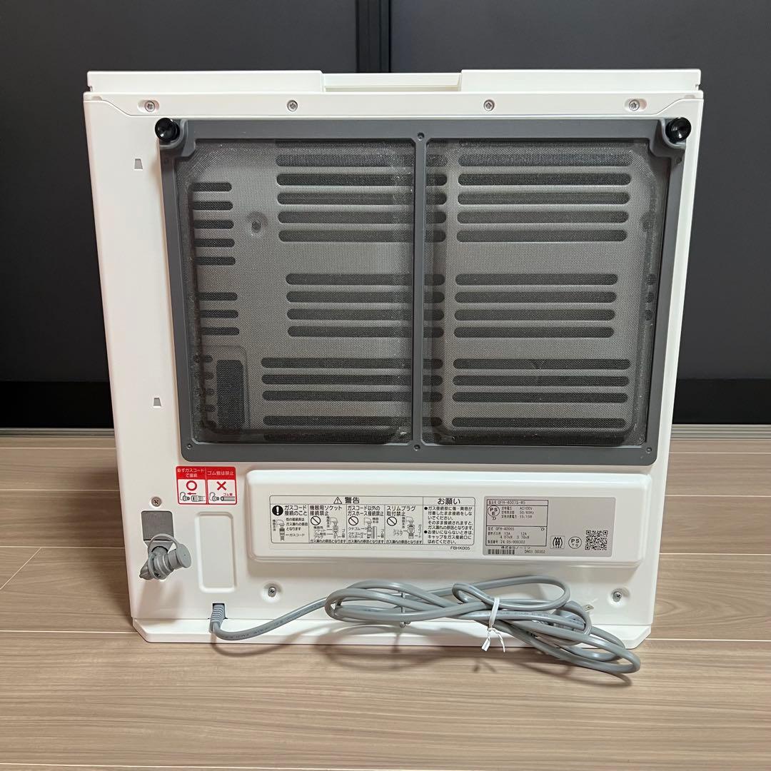 美品 ノーリツ ガスファンヒーター ホース付き 都市ガス