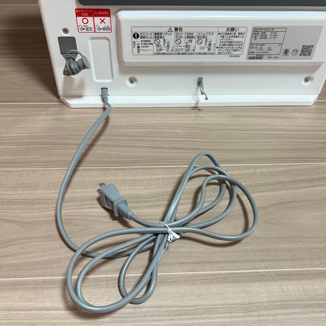 美品 ノーリツ ガスファンヒーター ホース付き 都市ガス