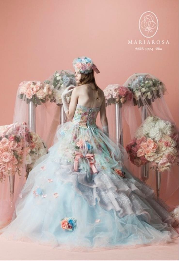 マリア・ローザ MAR-1024 花柄フレアドレス 9-13T