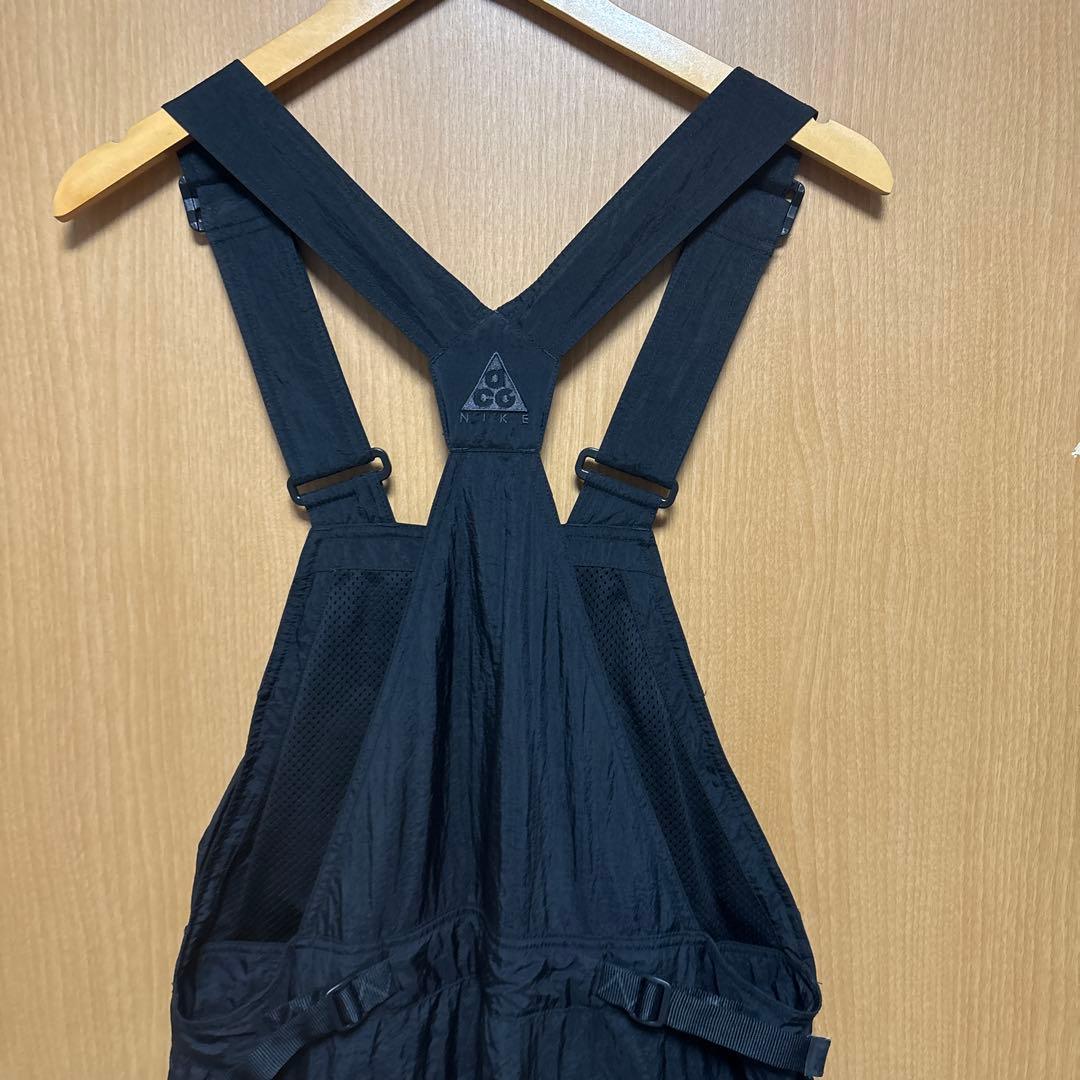 19ss NIKE ACG オーバーオール つなぎ　ブラック 希少　ロゴ刺繍　m