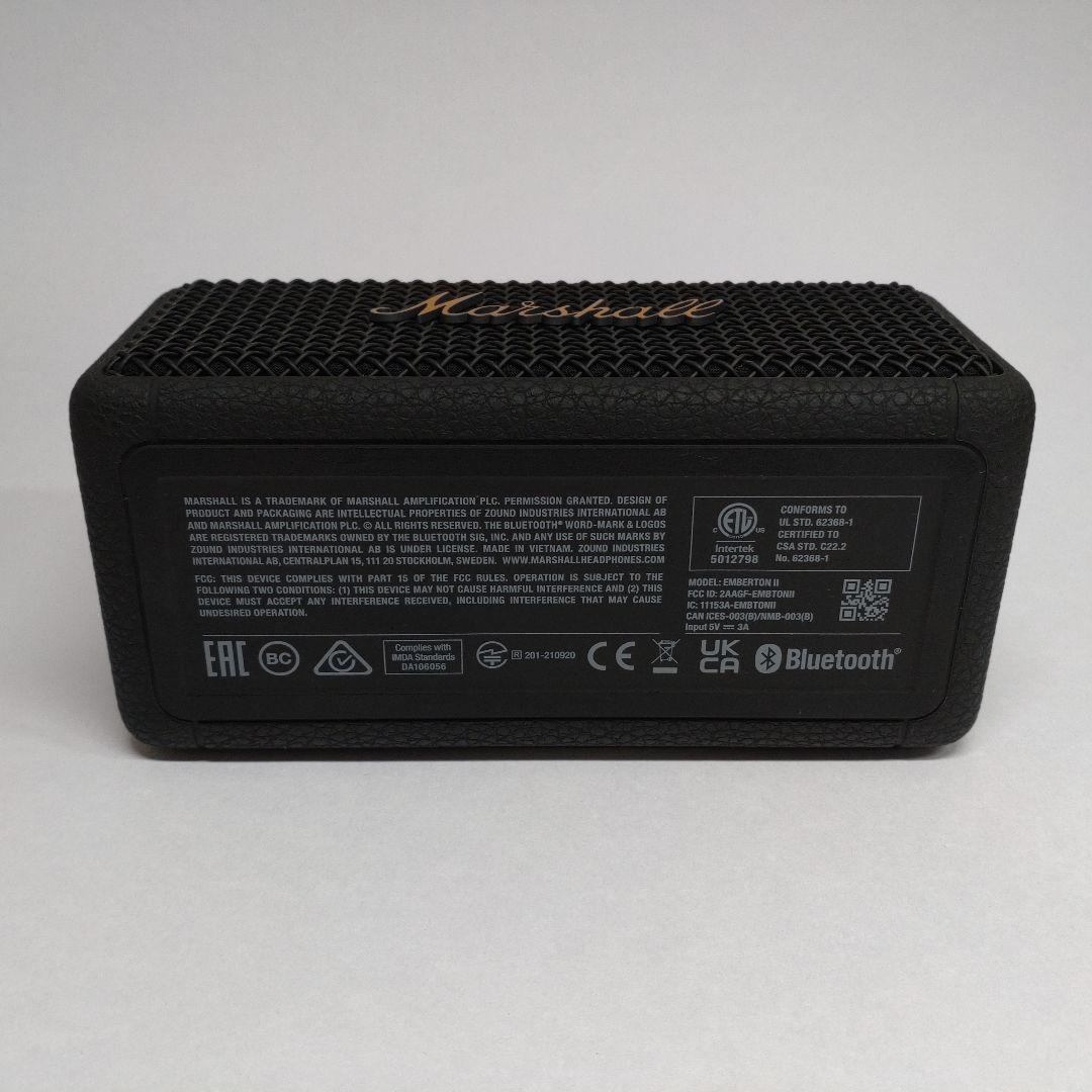 【国内正規品】Marshall Emberton Ⅱ ワイヤレス防水スピーカー