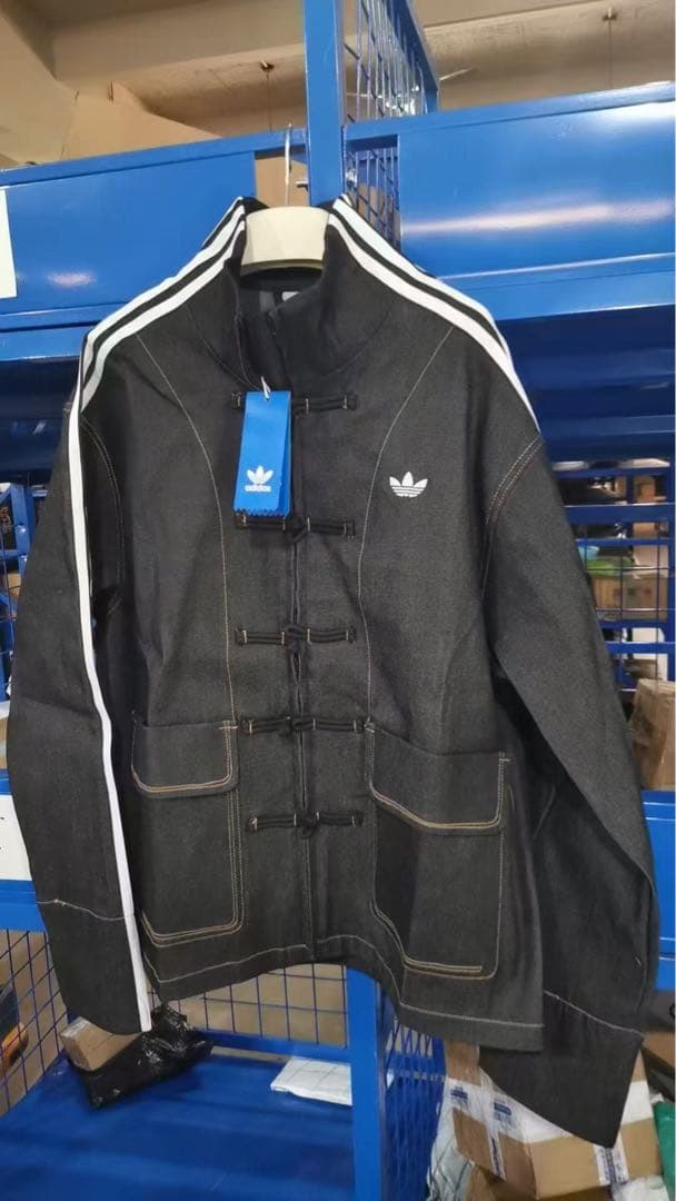 adidas ダークグレー ジャケット S