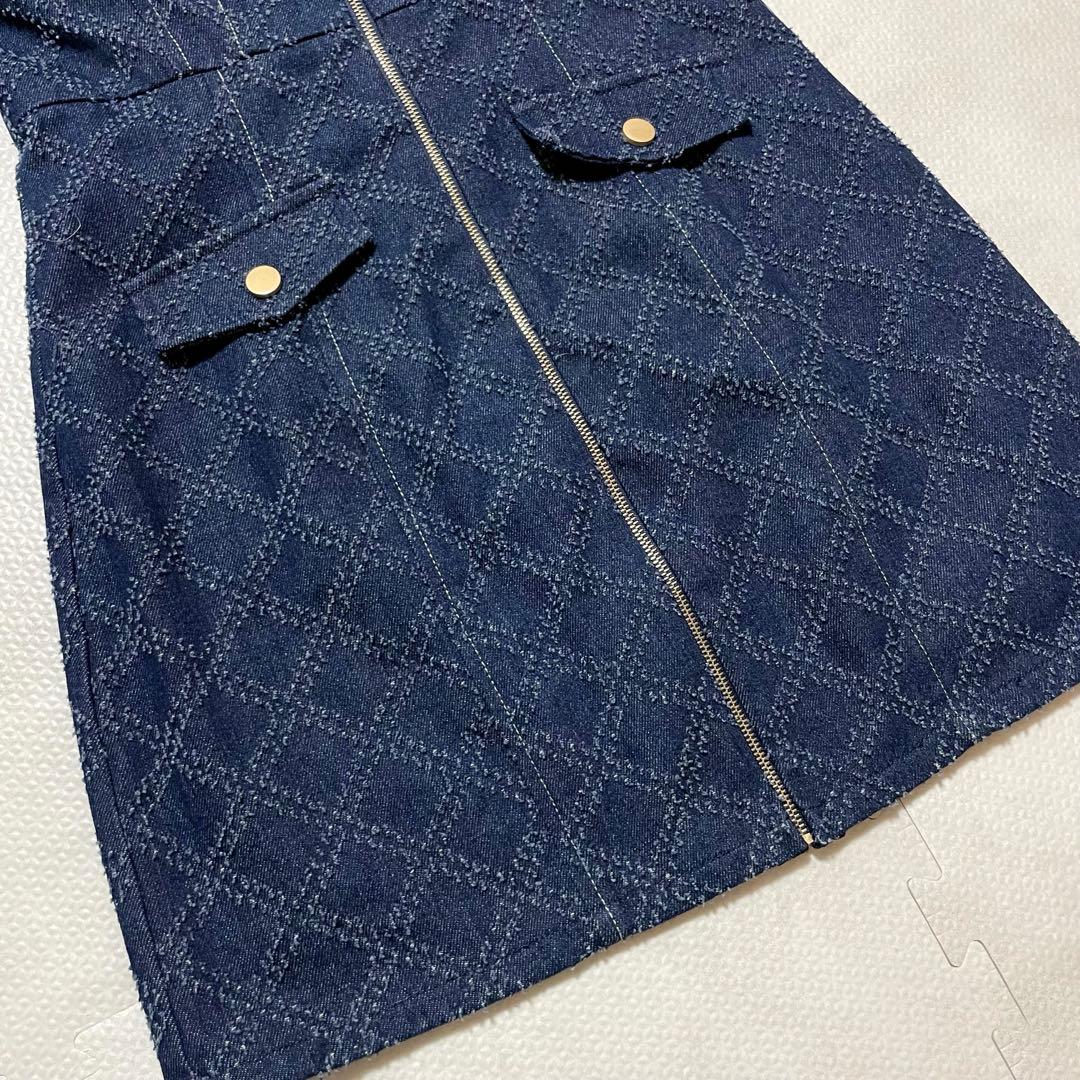 ローブドフルール Glossy キャバクラ ドレス タイト デニム ビジュー