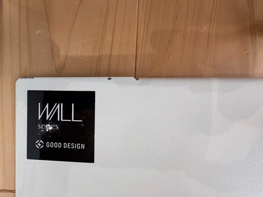 WALL テレビスタンド V3 ロータイプ ホワイト 木目、ラージサイズ棚