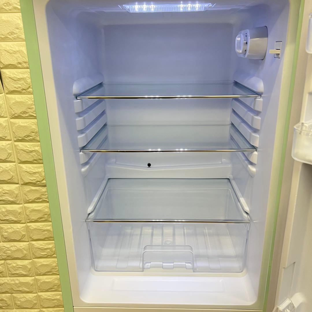 IRIS OHYAMA 一人暮らし冷蔵庫 130L レトロデザイン　2023年製