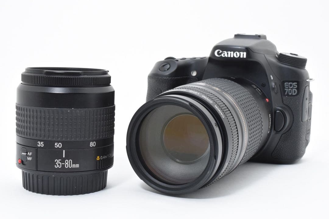 デジタル一眼レフカメラ/Canon EOS 70D標準&望遠ダブルレンズセット