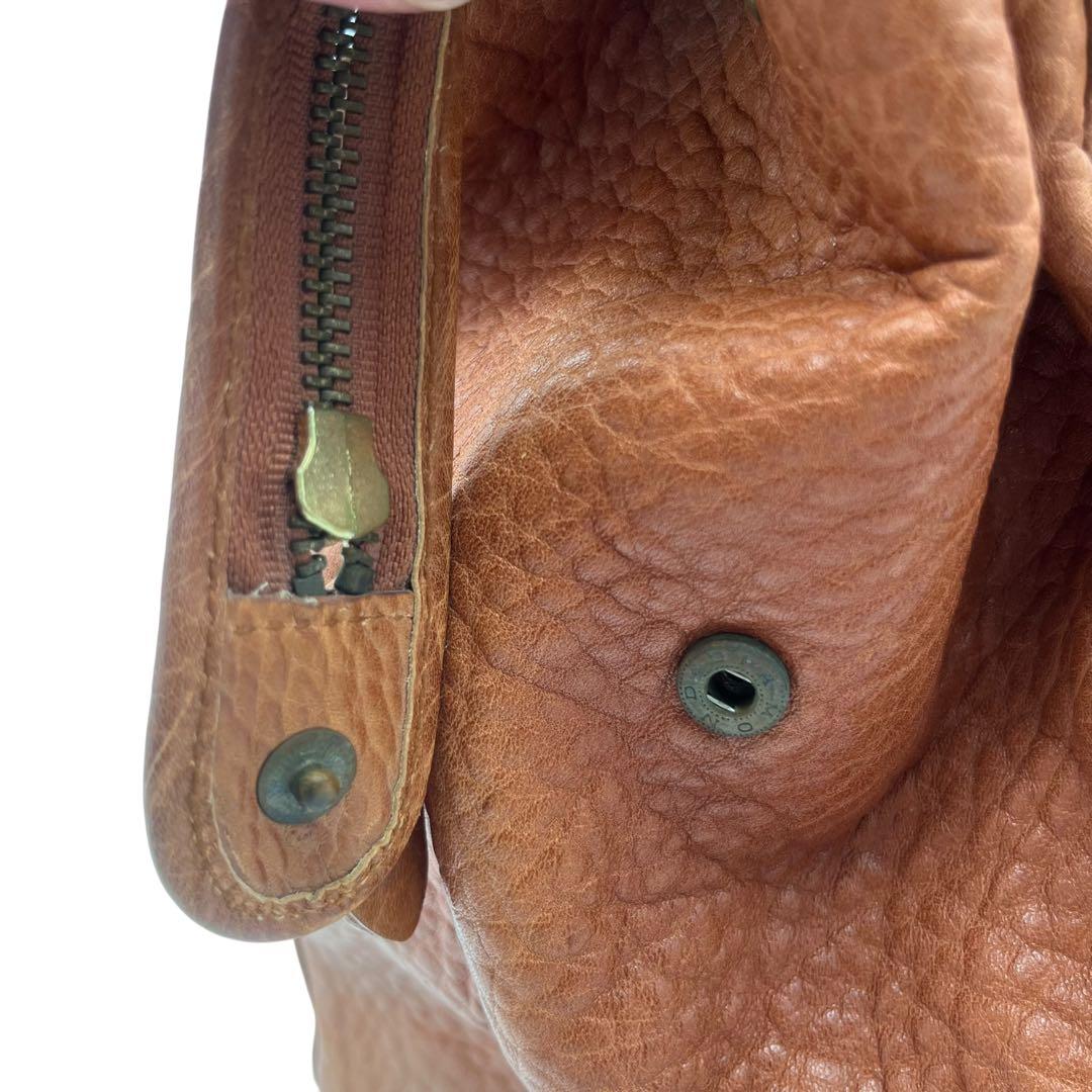 【廃盤】ポロラルフローレン ボストンバッグ ヴィンテージ シボ革 ホース刻印