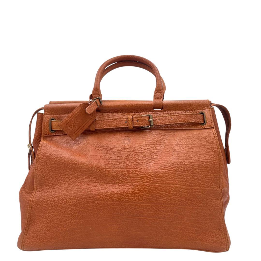 【廃盤】ポロラルフローレン ボストンバッグ ヴィンテージ シボ革 ホース刻印