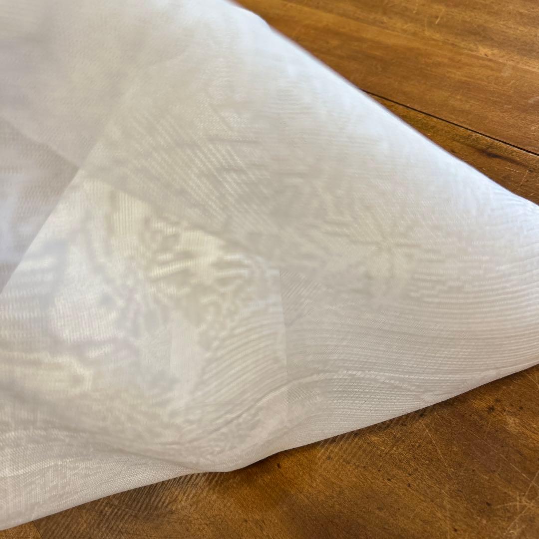 麻絽　秋草模様　襦袢反物