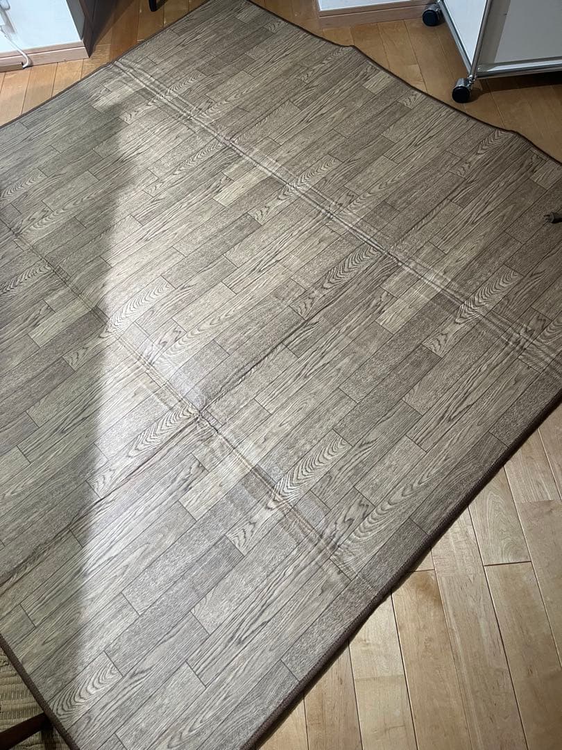 ホットカーペット　2畳　フローリング調　山善　中古