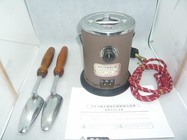 美品　タキイ和裁電化鏝　和裁こて　和裁コテ　タキイ製　鏝２本付