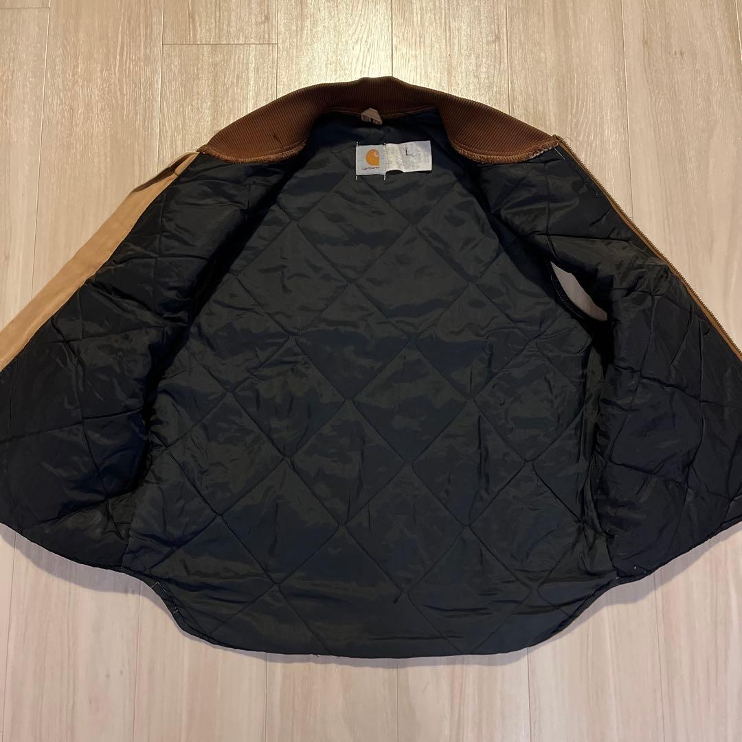 carhartt ベスト カーハート ダックベスト ベージュ キルティング　古着