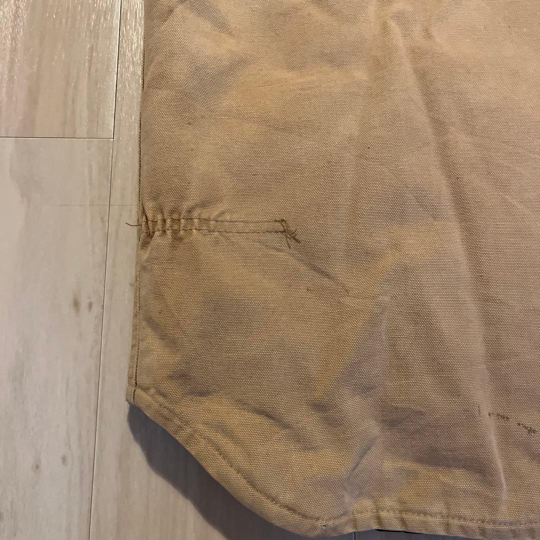 carhartt ベスト カーハート ダックベスト ベージュ キルティング　古着