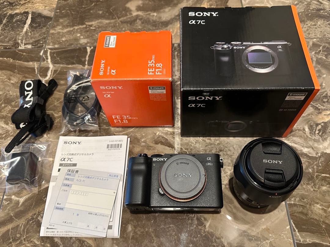 Sony α7cフルサイズミラーレス一眼カメラFE35mmソニー純正レンズセット