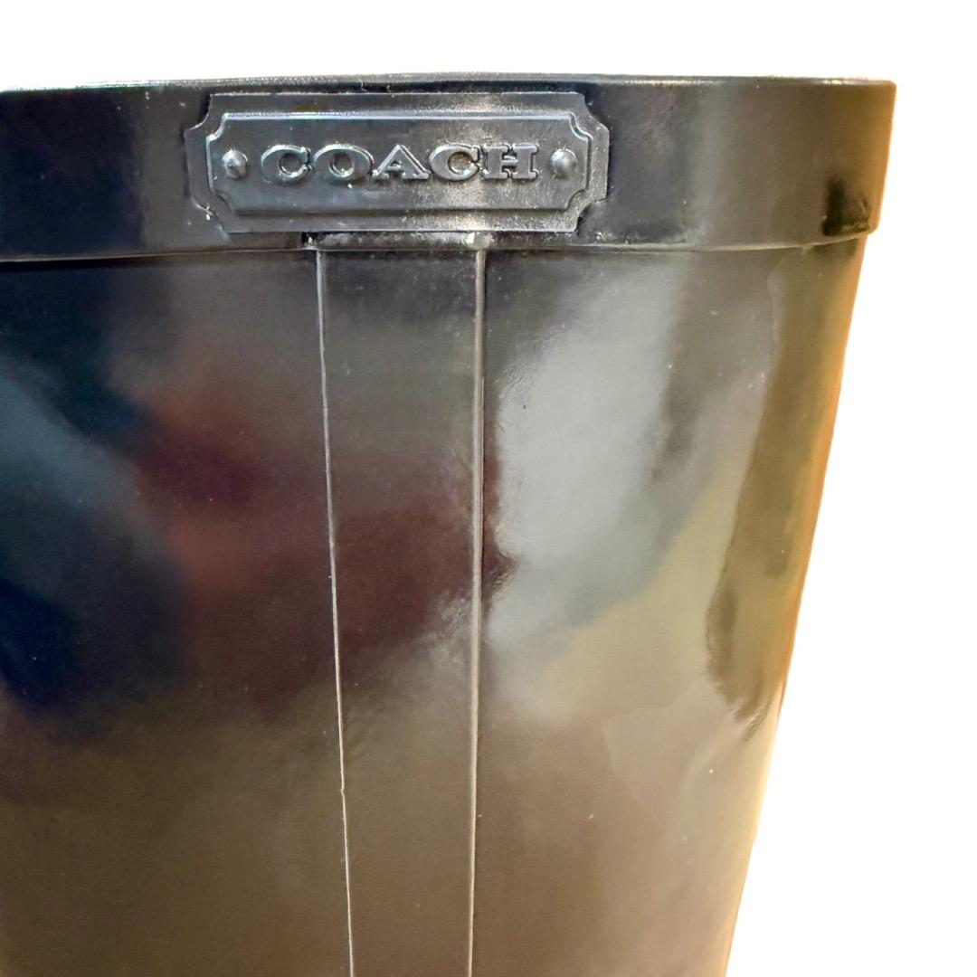 ooo【新品未使用】COACH コーチ レインブーツ 24cm 7ブラック