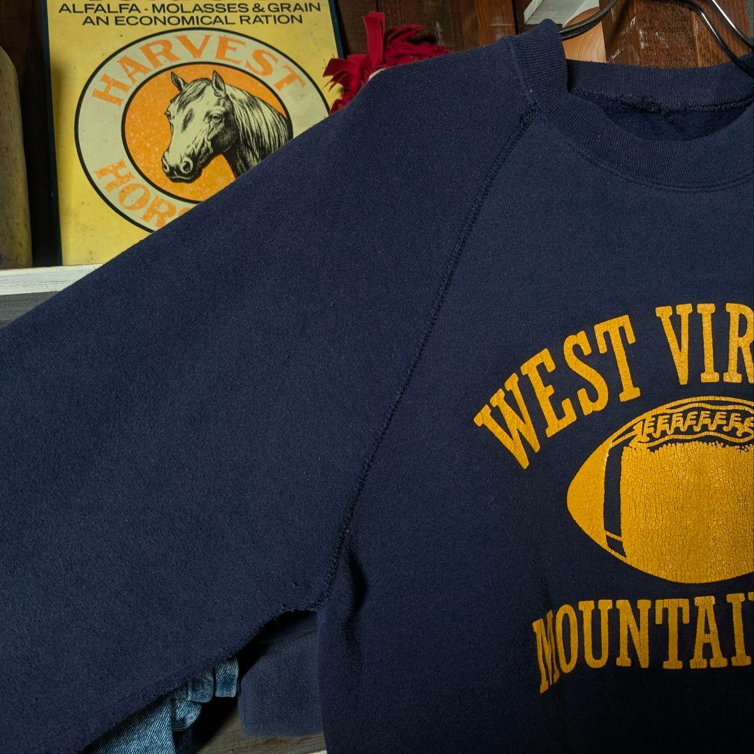 70s　USA製　ビンテージ　スウェット　三段　バージニア州　カレッジプリント