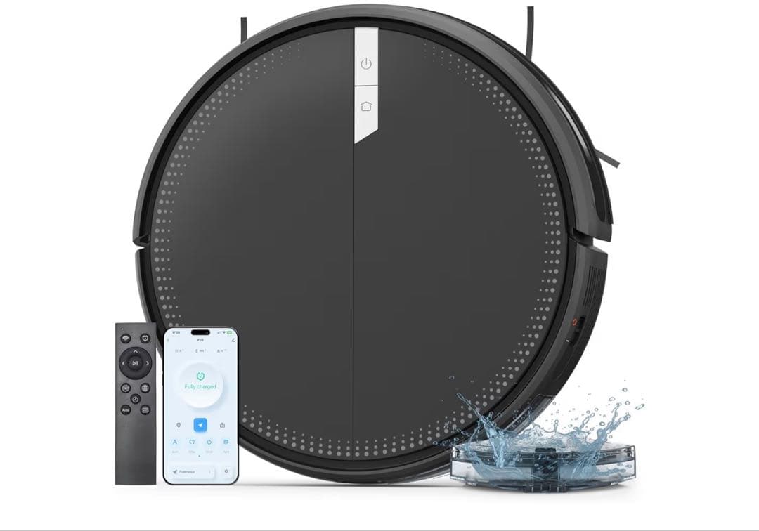 ロボット掃除機本体 ブラック 3000Pa 吸引力