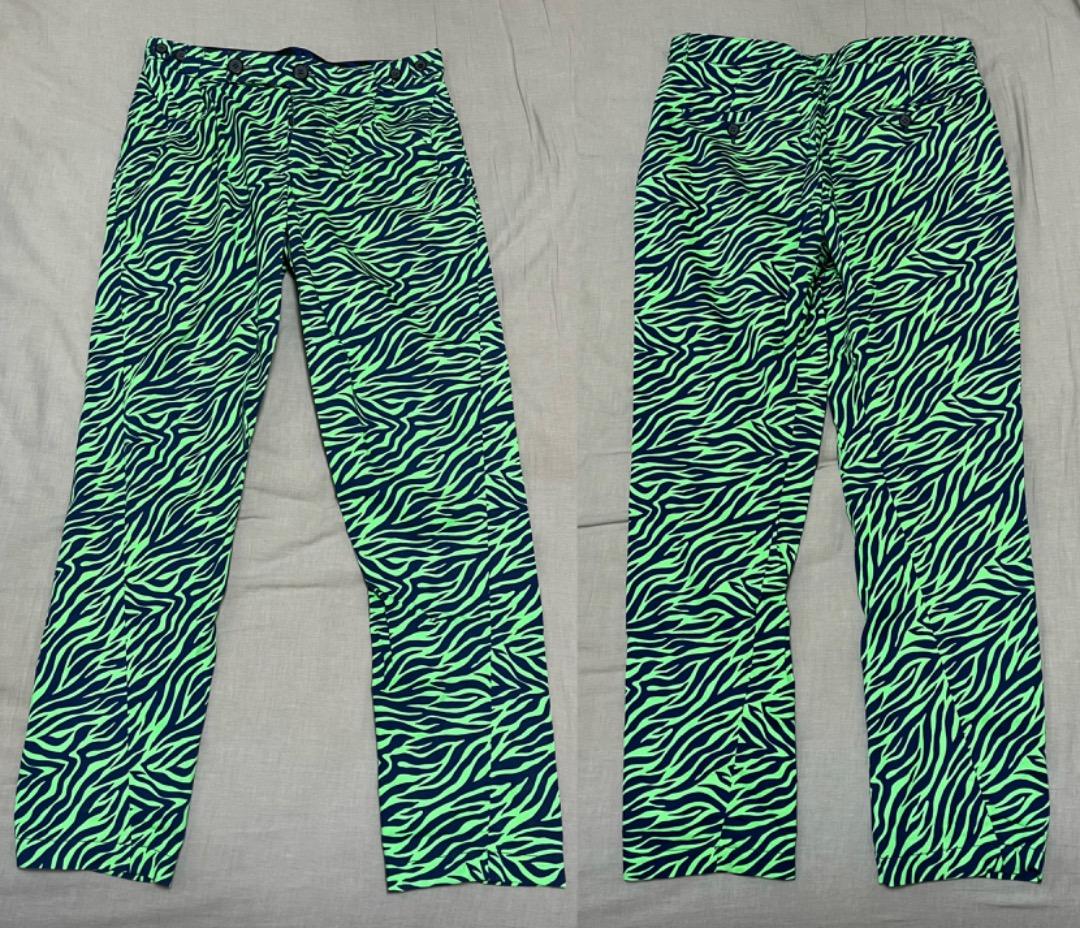 Bernhard Willhelmベルンハルト ネオンゼブラ柄パンツ