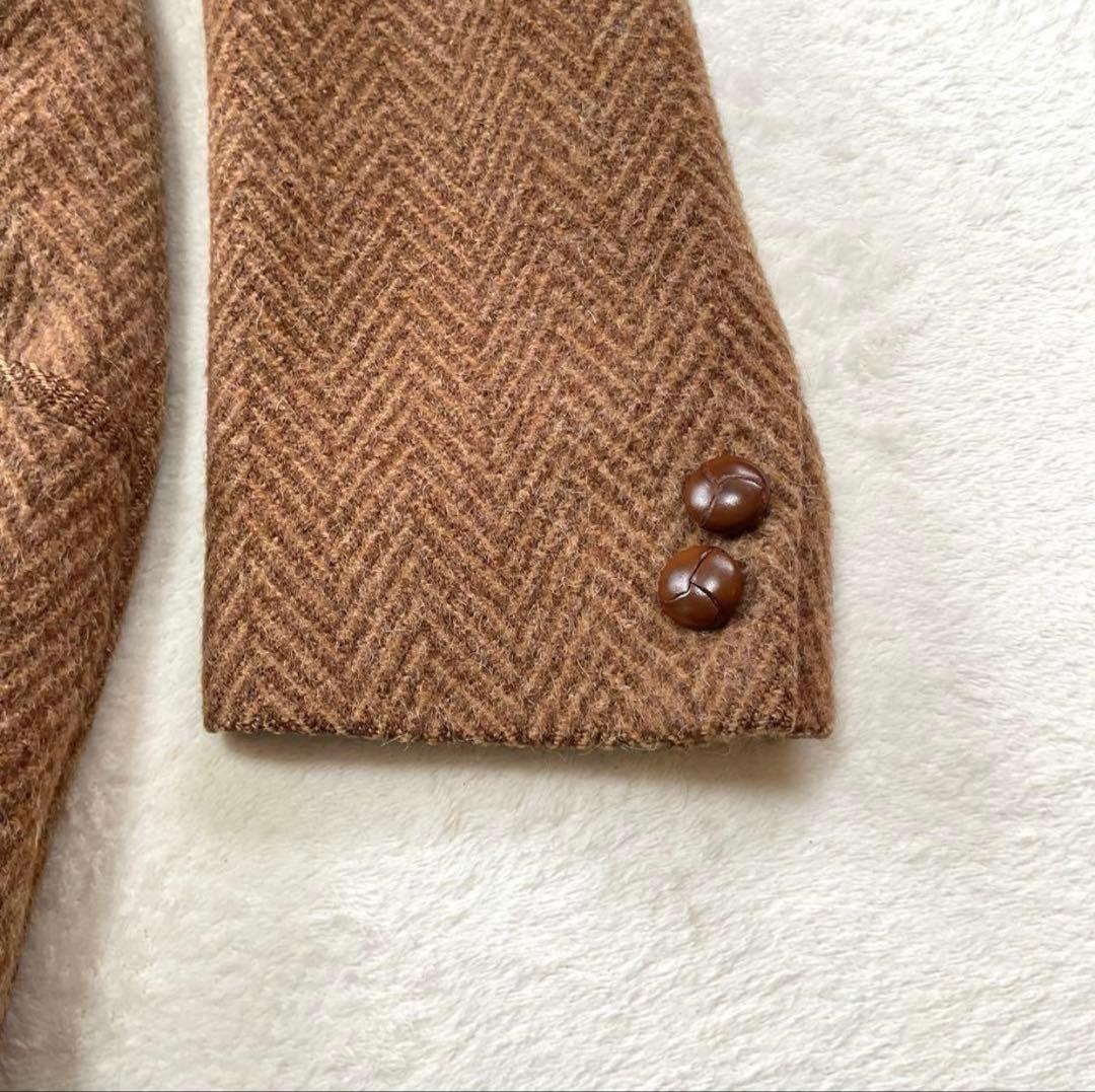 ユ*ス様 【美品】バーバリー テーラードジャケット ヘリンボーン クルミボタン