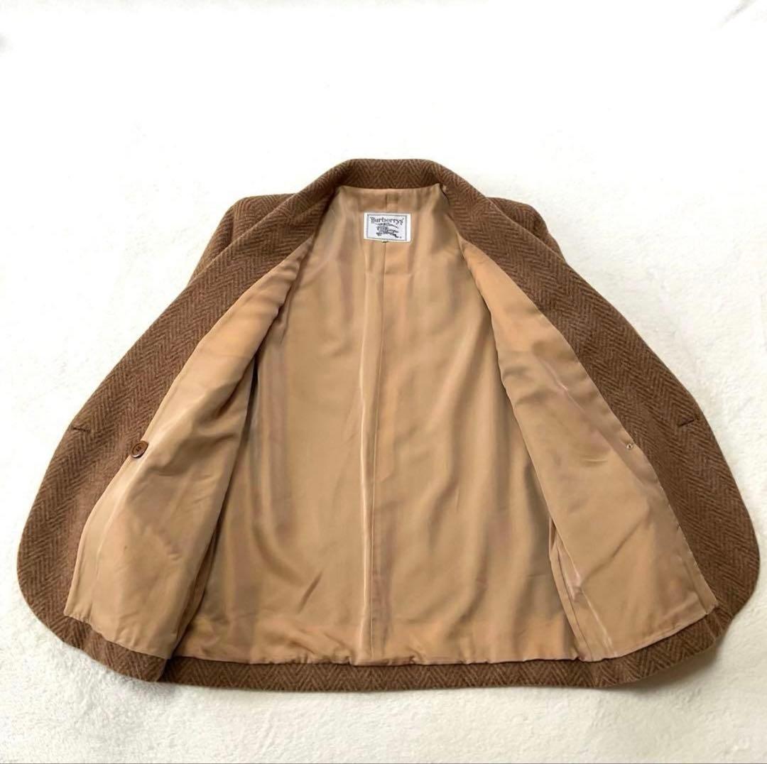ユ*ス様 【美品】バーバリー テーラードジャケット ヘリンボーン クルミボタン