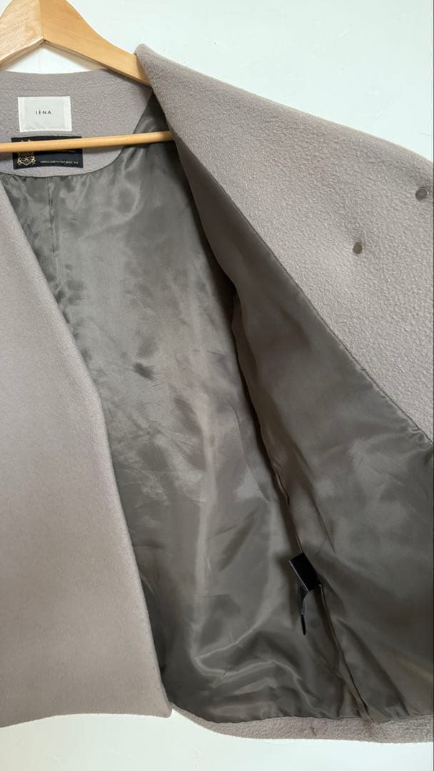 IENA イエナ MANTECO マンテコ ウールノーカラーショートコート