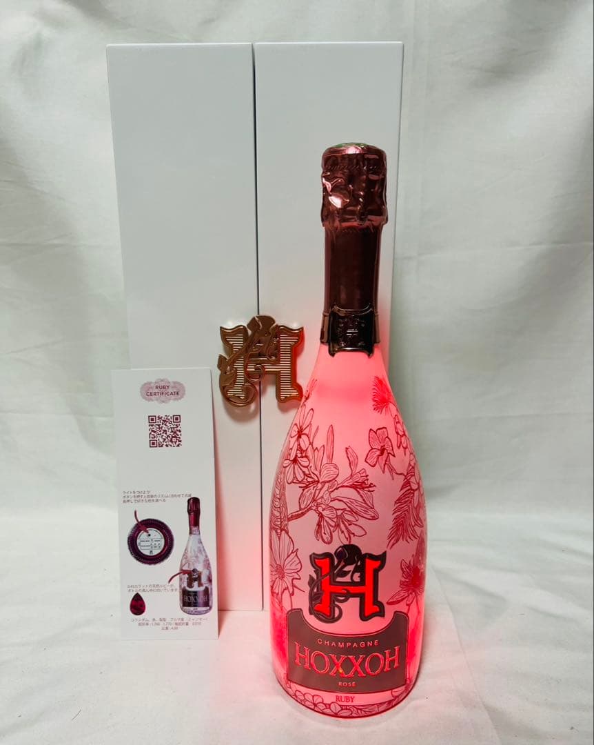 HOXXOH オックス ルビー　ロゼ　ルミナス　シャンパンボトル　箱付　未開封